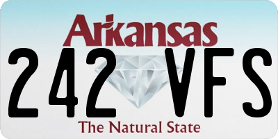 AR license plate 242VFS