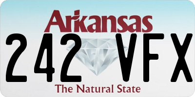 AR license plate 242VFX