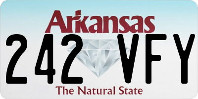 AR license plate 242VFY