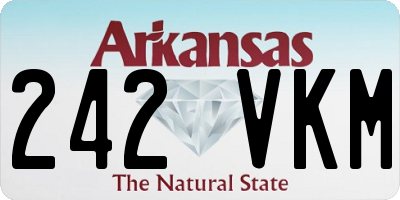 AR license plate 242VKM