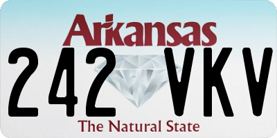 AR license plate 242VKV
