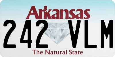AR license plate 242VLM
