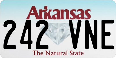 AR license plate 242VNE