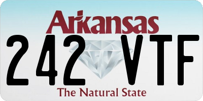 AR license plate 242VTF