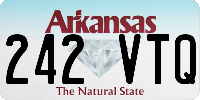 AR license plate 242VTQ