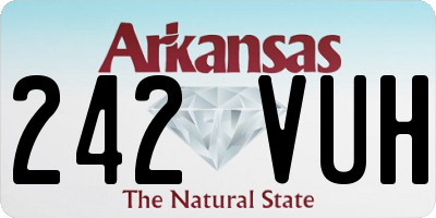 AR license plate 242VUH