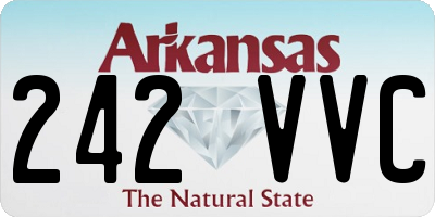 AR license plate 242VVC