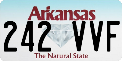 AR license plate 242VVF