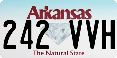 AR license plate 242VVH