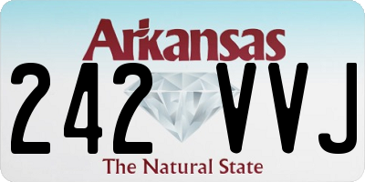 AR license plate 242VVJ
