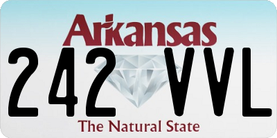AR license plate 242VVL