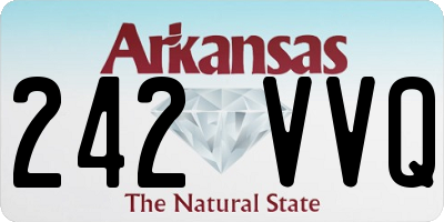 AR license plate 242VVQ