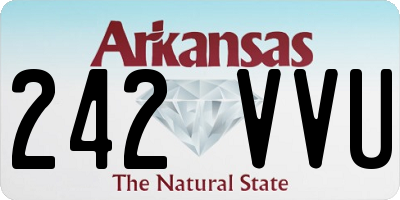 AR license plate 242VVU