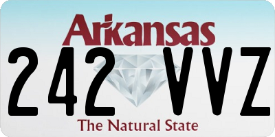 AR license plate 242VVZ