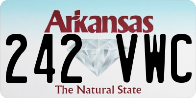 AR license plate 242VWC