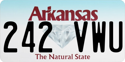 AR license plate 242VWU