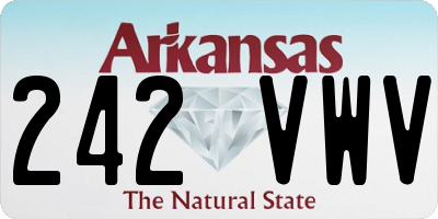 AR license plate 242VWV