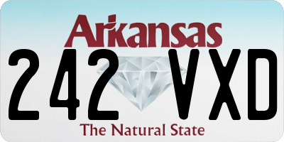 AR license plate 242VXD