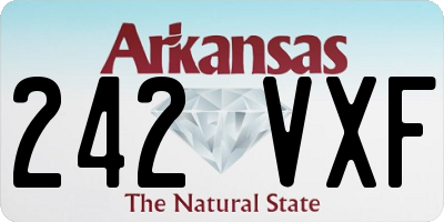 AR license plate 242VXF