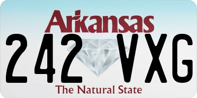 AR license plate 242VXG