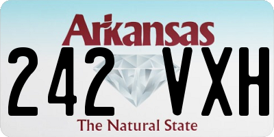 AR license plate 242VXH