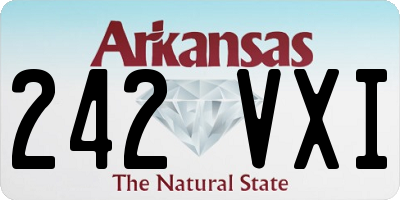 AR license plate 242VXI