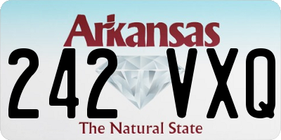 AR license plate 242VXQ