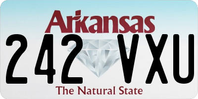 AR license plate 242VXU
