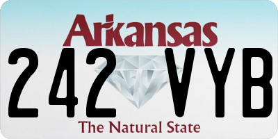 AR license plate 242VYB