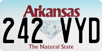 AR license plate 242VYD