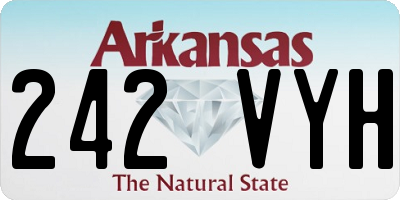 AR license plate 242VYH