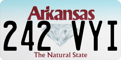 AR license plate 242VYI