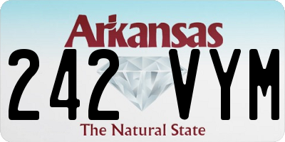 AR license plate 242VYM