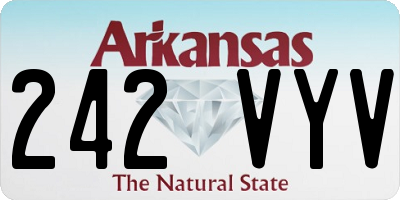 AR license plate 242VYV