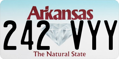 AR license plate 242VYY