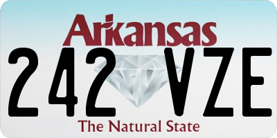 AR license plate 242VZE