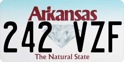 AR license plate 242VZF