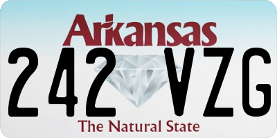 AR license plate 242VZG