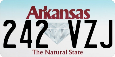 AR license plate 242VZJ