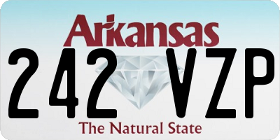 AR license plate 242VZP
