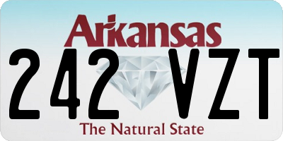 AR license plate 242VZT