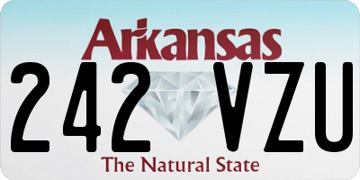 AR license plate 242VZU