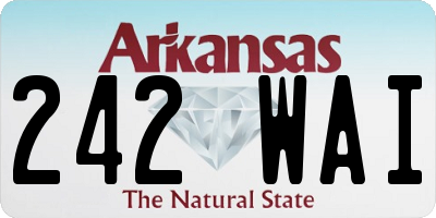 AR license plate 242WAI