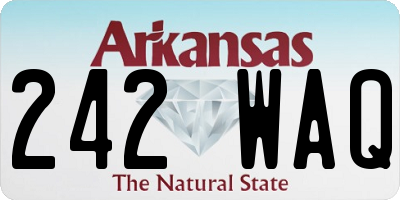 AR license plate 242WAQ