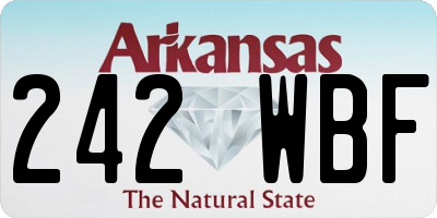 AR license plate 242WBF