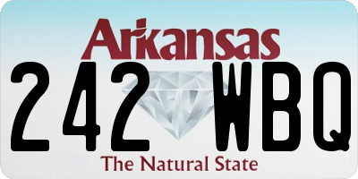 AR license plate 242WBQ