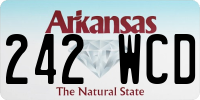 AR license plate 242WCD