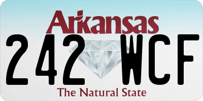 AR license plate 242WCF