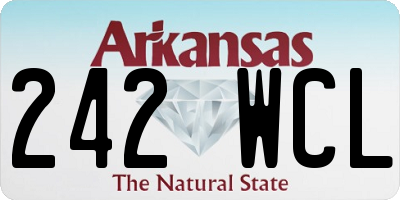 AR license plate 242WCL