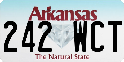AR license plate 242WCT
